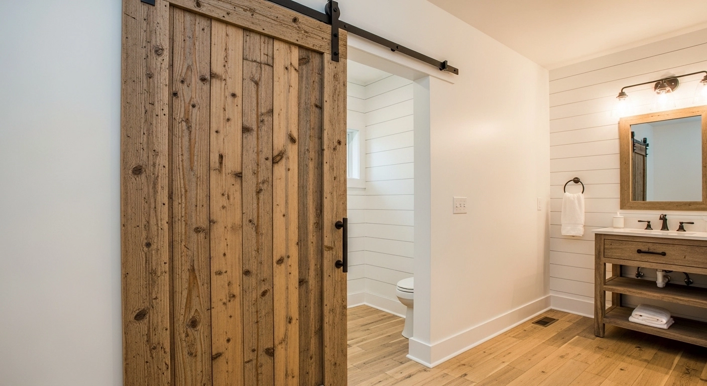 Hang a Sliding Barn Door for Rustic Functionality