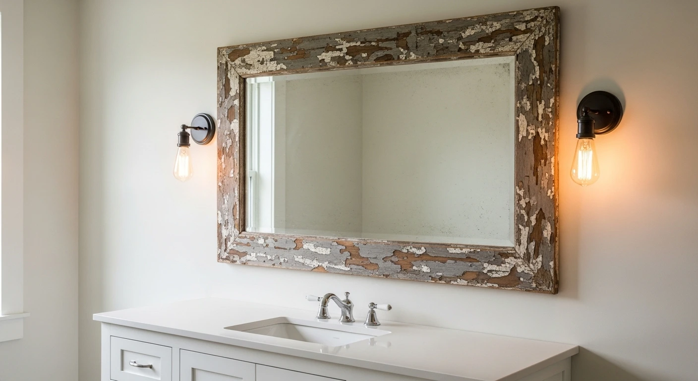 Hang a Vintage-Style or Antique-Framed Mirror