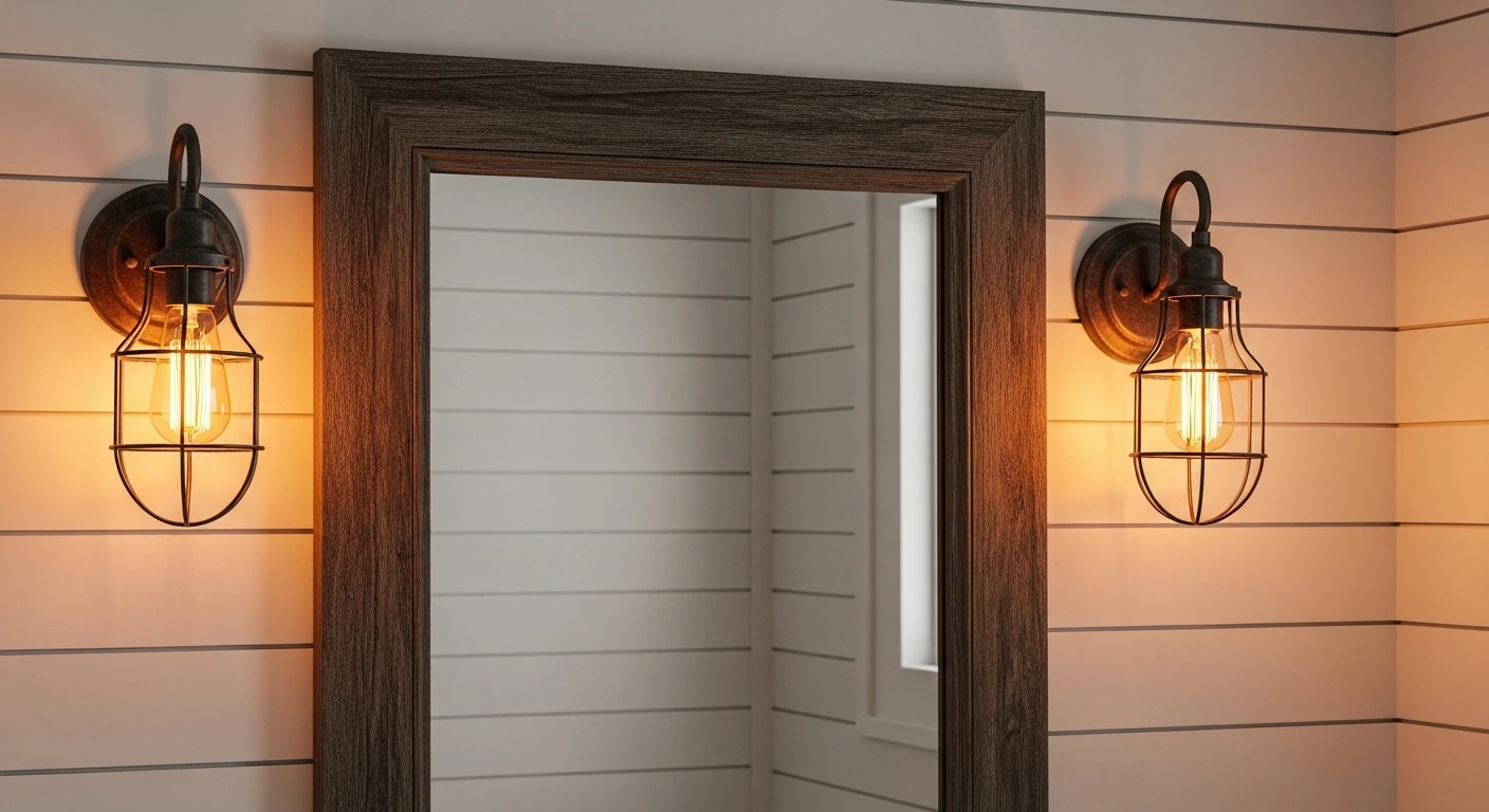 Light the Space with Rustic Sconces and Warm Bulbs