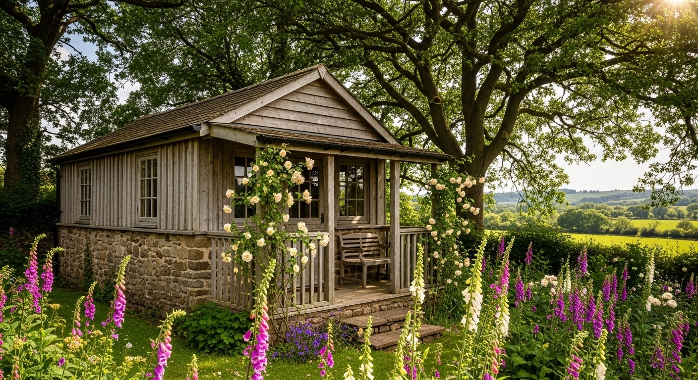 Rustic Cabin Style Summer House Ideas with Natural Character