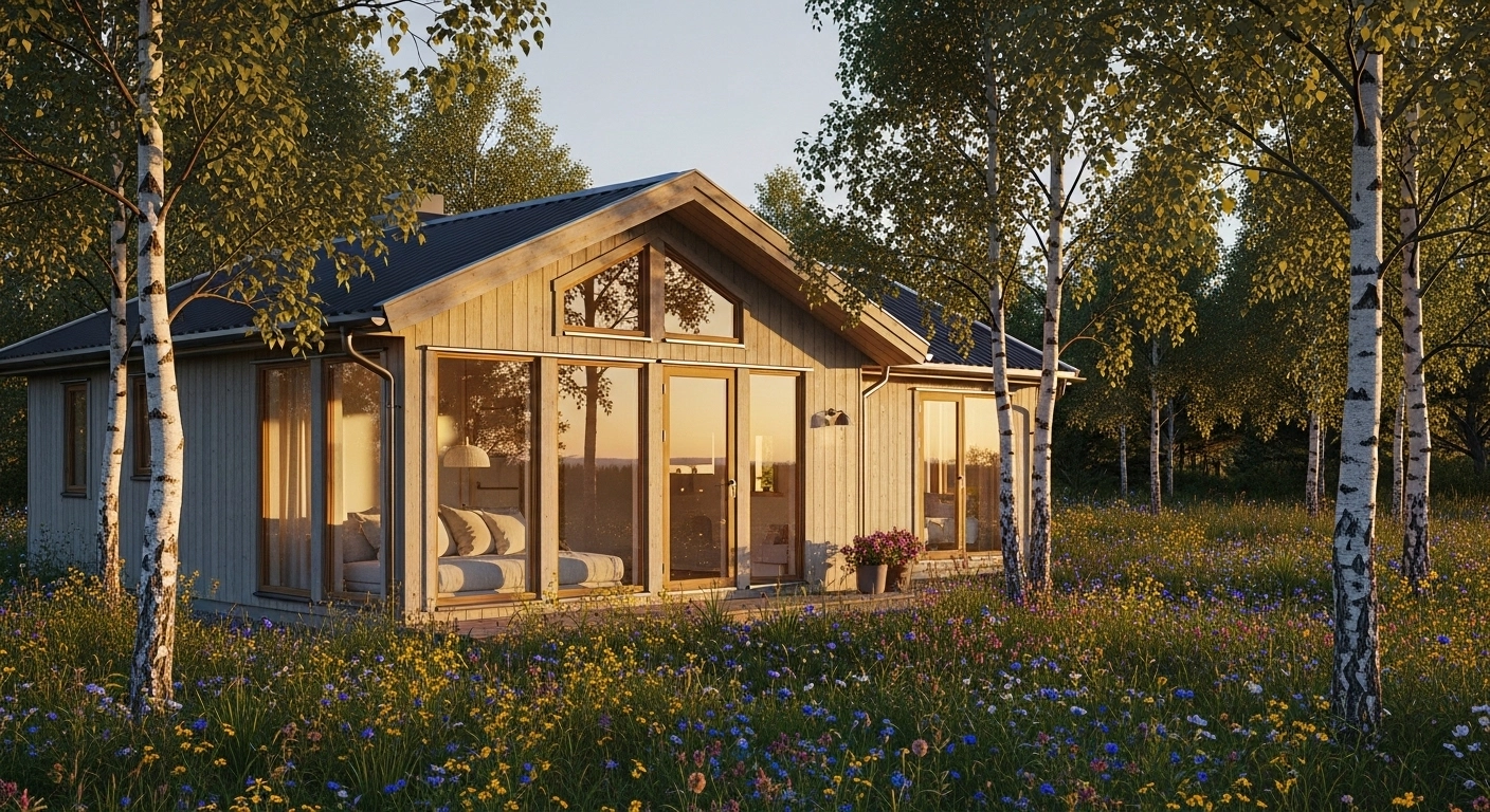 Scandinavian Inspired Summer House for Timeless Garden Charm