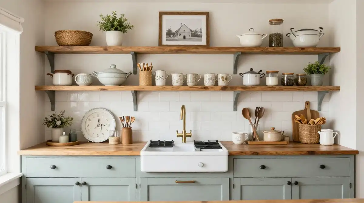 Budget Friendly Cottagecore Kitchen Makeover Tips