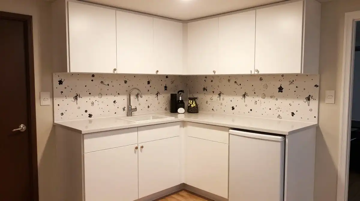 Budget-Friendly DIY Basement Kitchenette