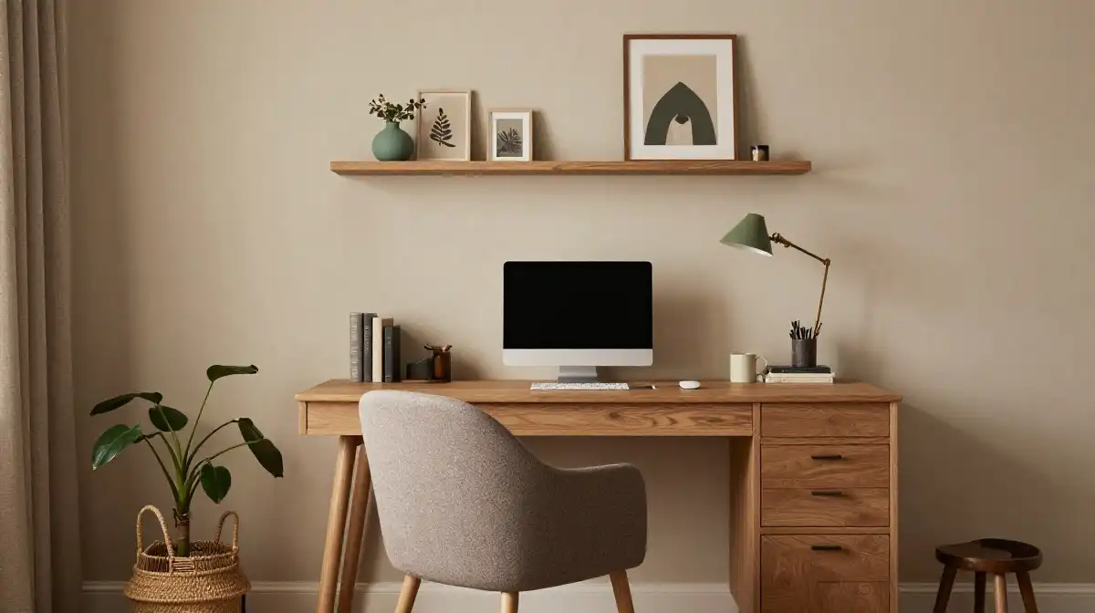 Choosing Warm Colors for a Cozy Home Office Setup