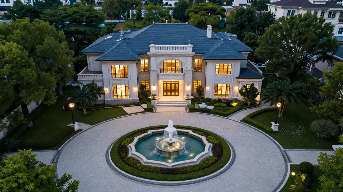 Circular Driveway Landscaping Ideas for Luxury Homes