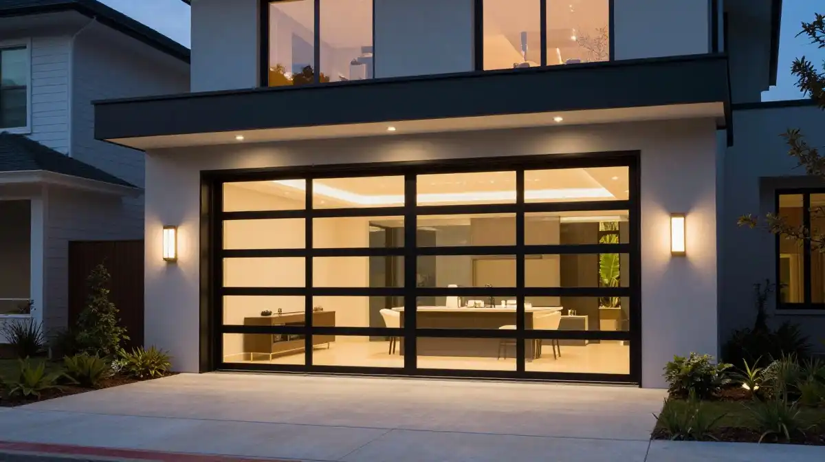 Contemporary Glass Garage Door Designs That Look Luxurious
