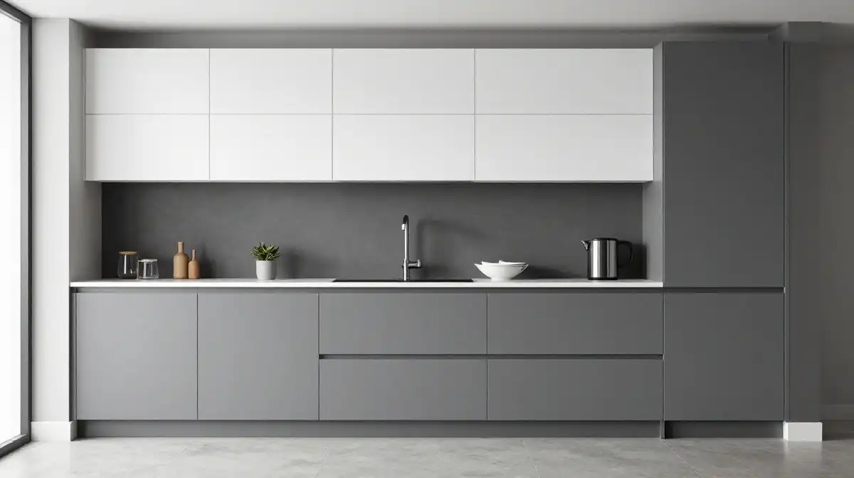 Contemporary Two Tone Shaker Cabinet Designs