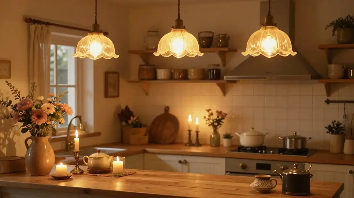 Cottagecore Kitchen Lighting Ideas for a Soft Glow