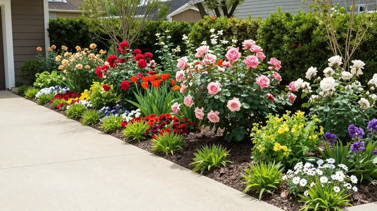Driveway Flower Bed Ideas for a Colorful Entrance