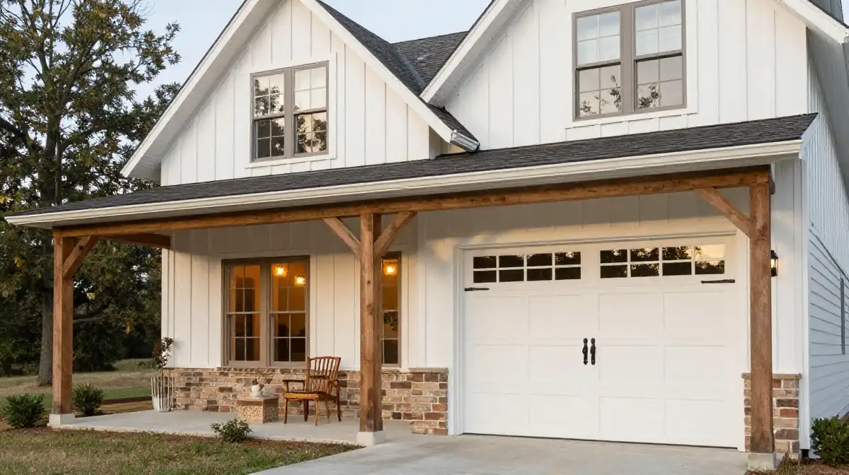 Farmhouse Garage Door Designs with Timeless Charm