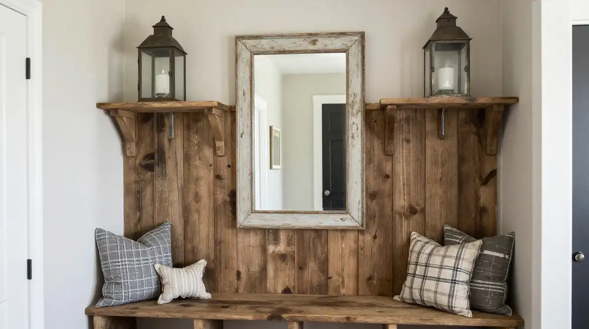 Farmhouse Mudroom Decor Ideas With Vintage Touches