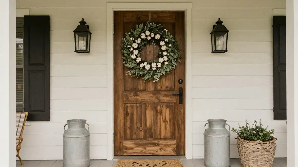 Farmhouse Summer Wreath Ideas for Rustic Front Porch Style