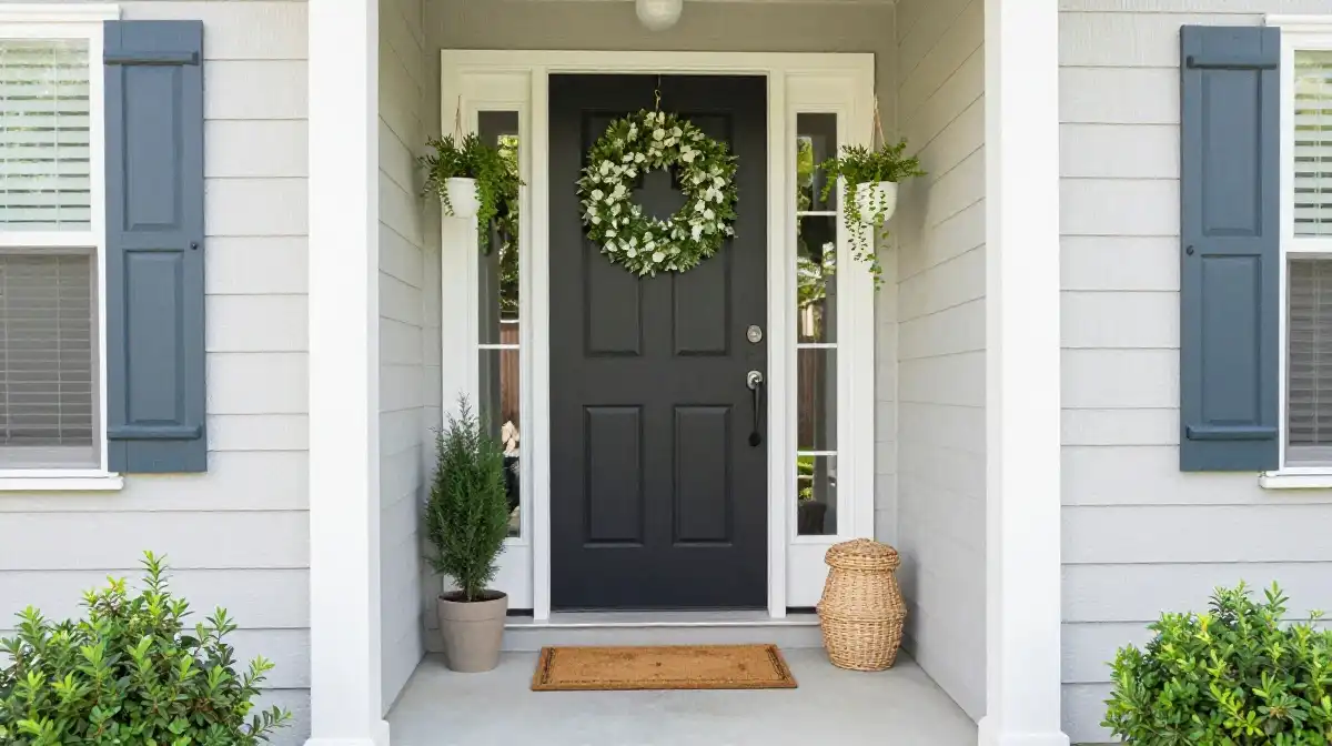Front Door Wreath Ideas for Small Porches and Entryways