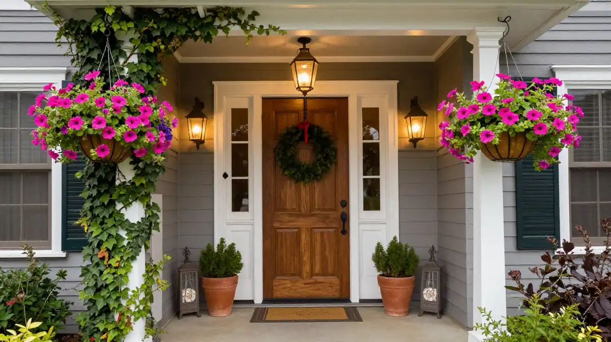 Hanging Basket Flower Ideas for a Welcoming Entryway