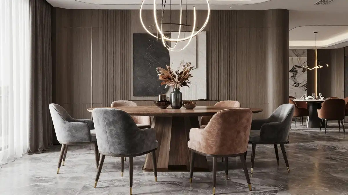 How to Mix Textures and Materials in a Dining Room
