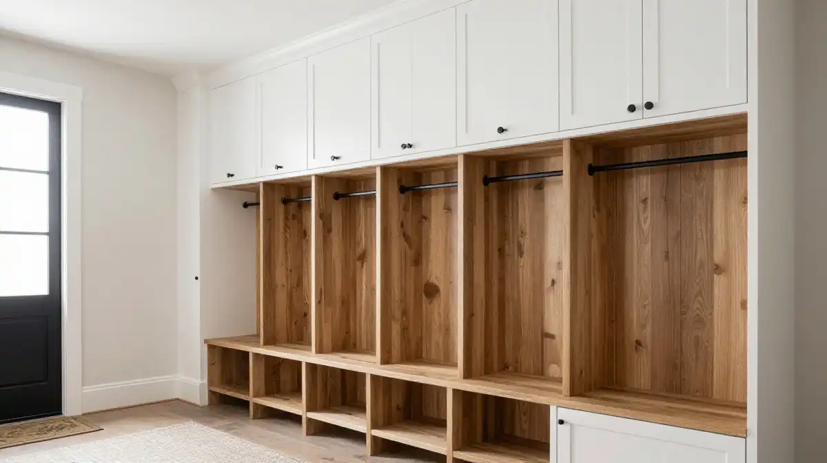 Modern Farmhouse Mudroom Ideas With Rustic Charm
