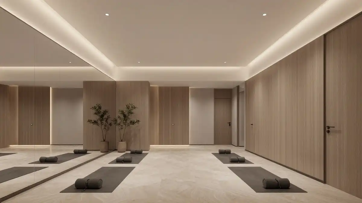 Modern Home Yoga Studio Ideas with Clean Aesthetics