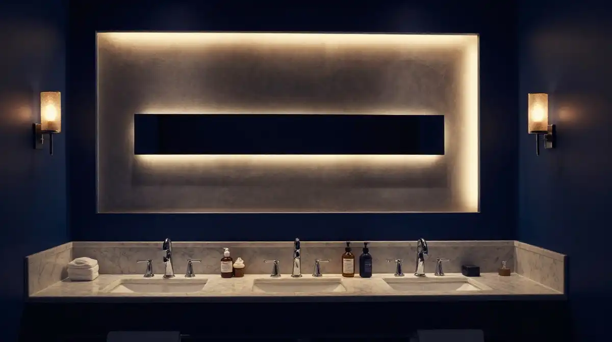 Moody Blue Bathroom Lighting Ideas for a Relaxing Atmosphere