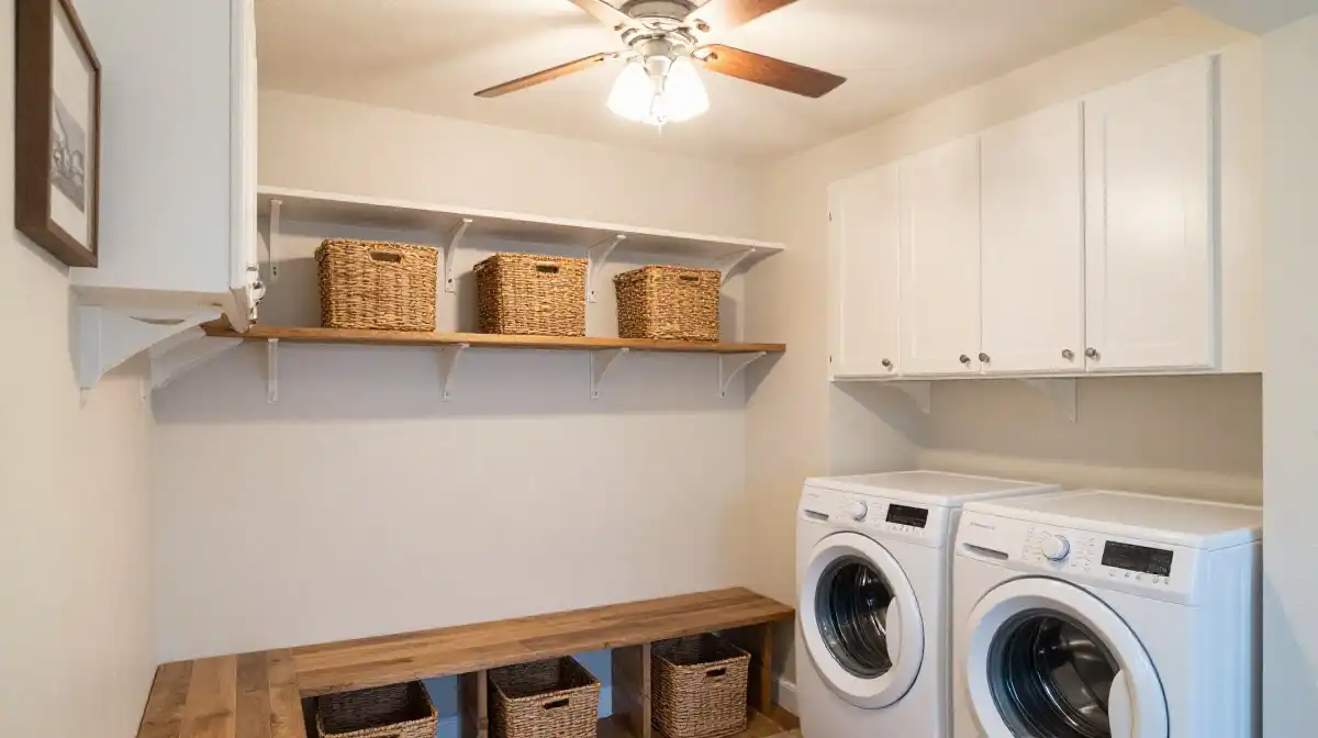 Mudroom and Laundry Room Combo Ideas for Farmhouse Homes