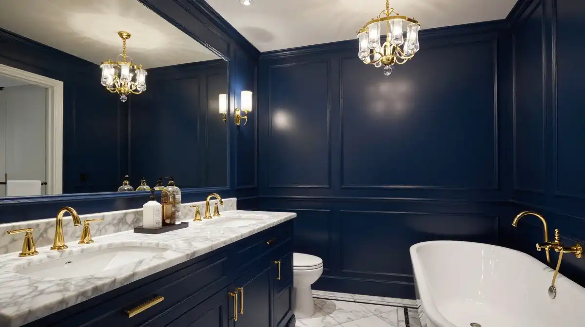 Navy Blue Bathroom Ideas for a Luxurious Look