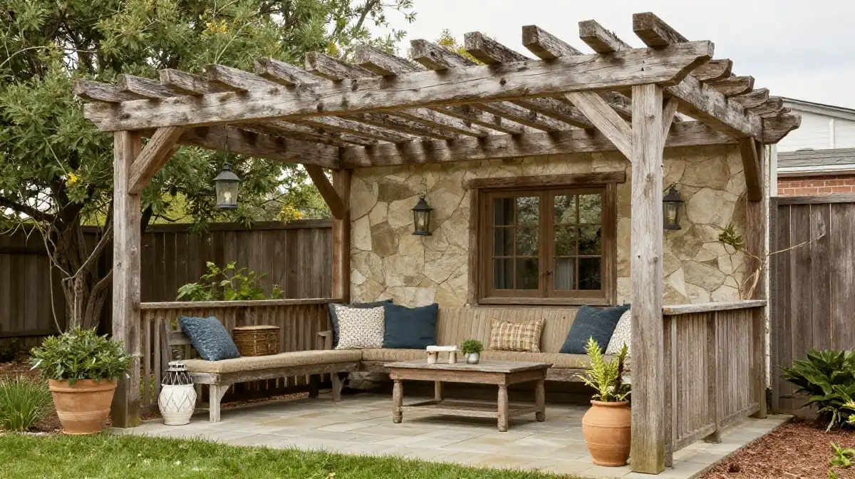 Rustic Pergola Ideas That Bring Timeless Backyard Beauty