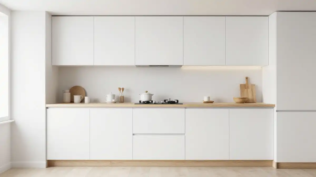 Scandinavian Style Basement Kitchenette