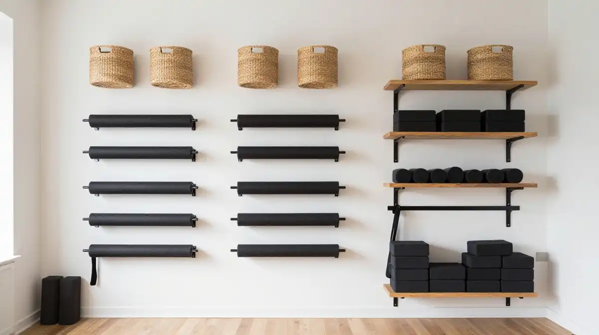 Smart Yoga Mat and Equipment Storage Ideas