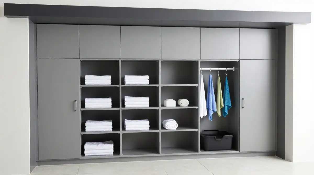 Storage and Utility Solutions in a Pool House Setup