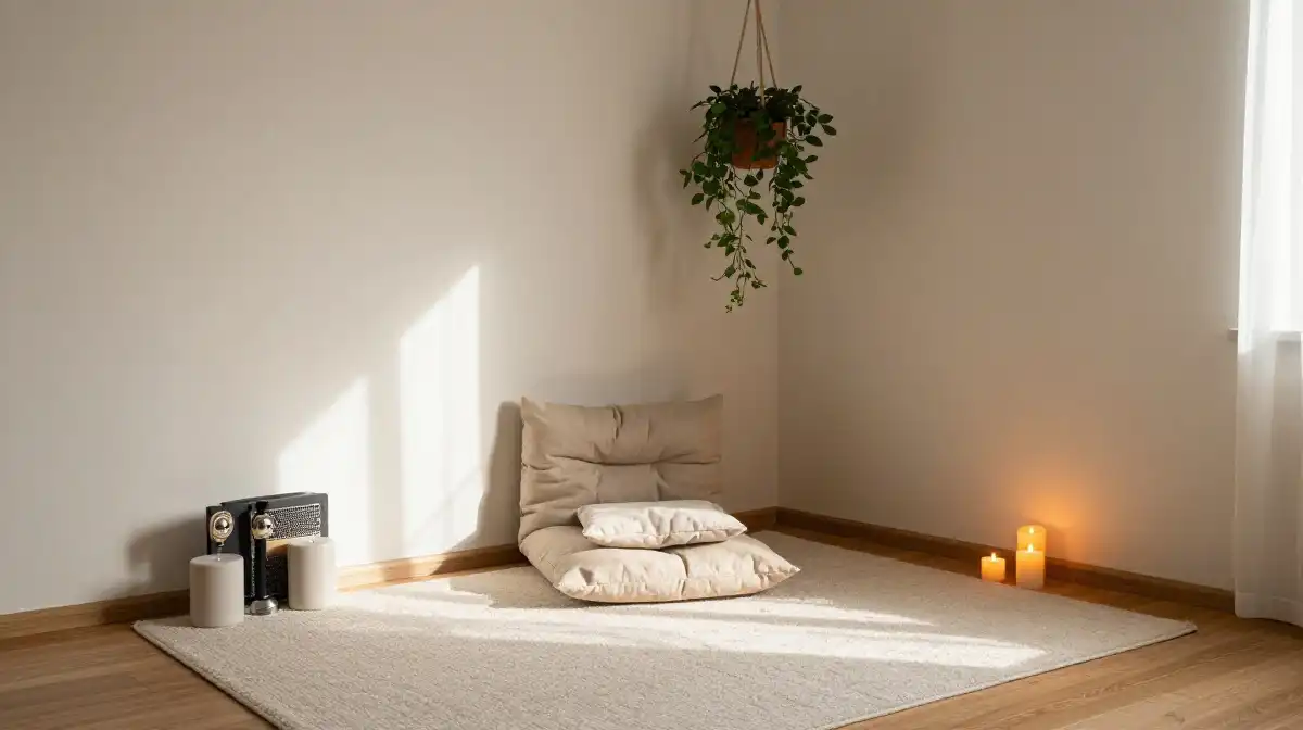 Transform an Empty Corner into a Beautiful Yoga Retreat