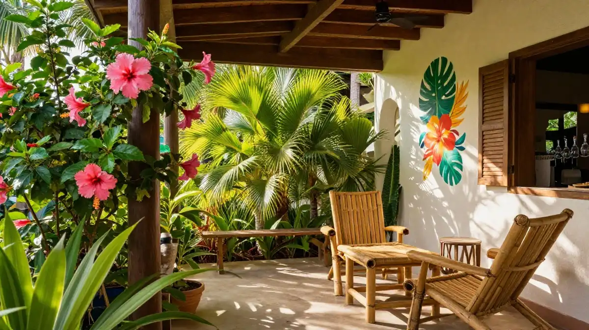 Tropical Flower Ideas to Create a Relaxing Porch Vibe