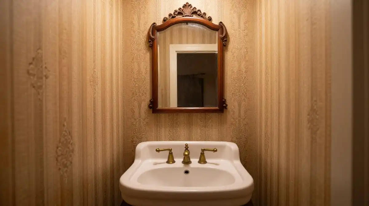 Vintage-Inspired Powder Rooms Full of Character