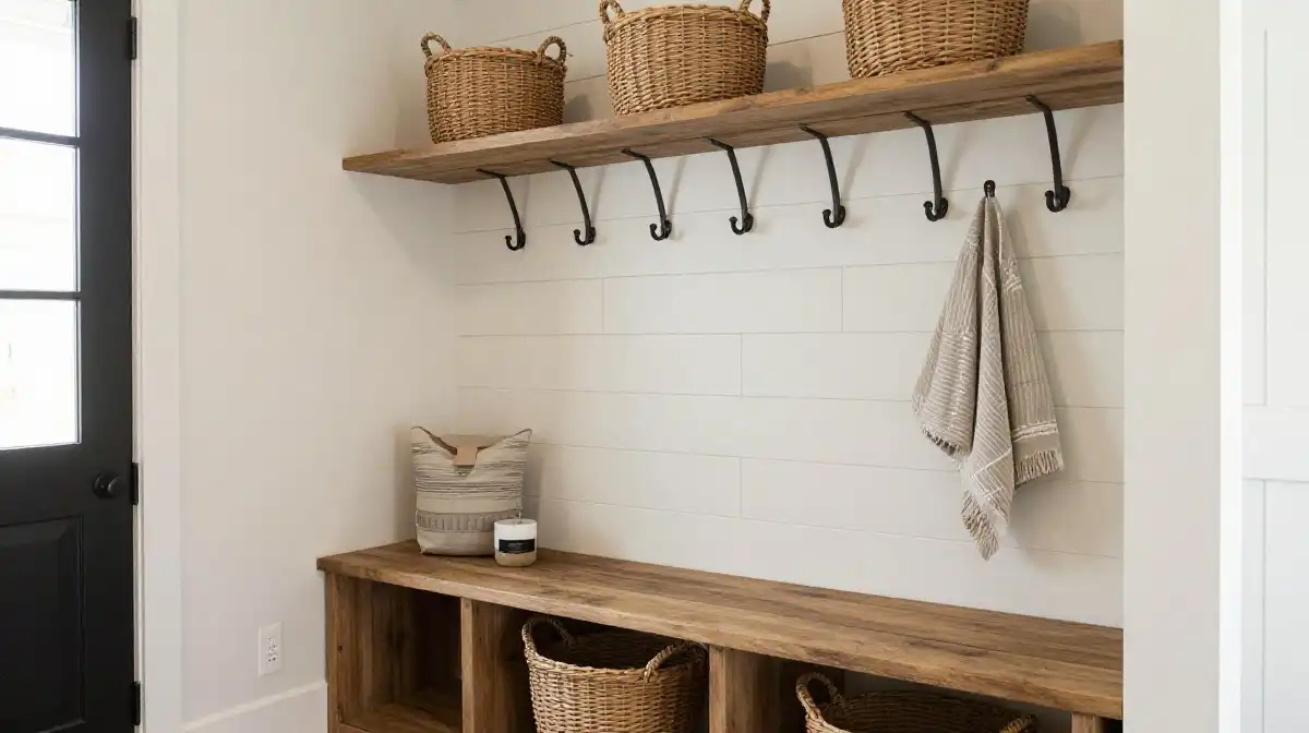 Farmhouse Mudroom 16 Ideas Rustic Charm for a Cozy and Stylish Home