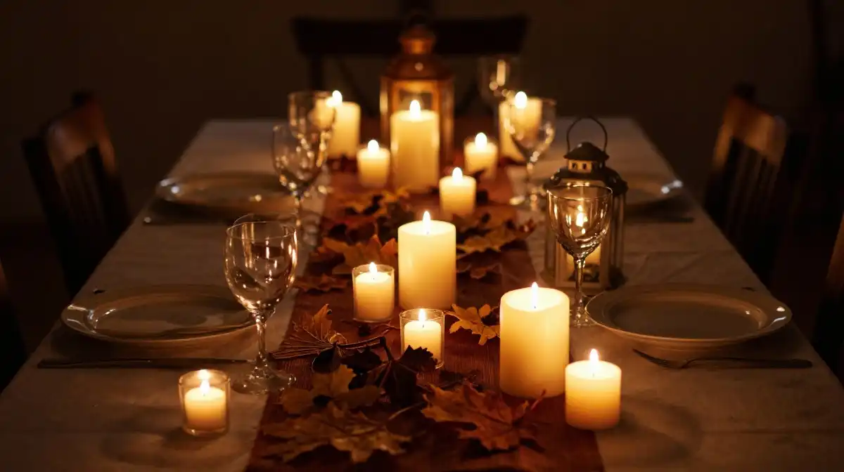 Candles and Lanterns to Create a Warm Autumn Ambiance