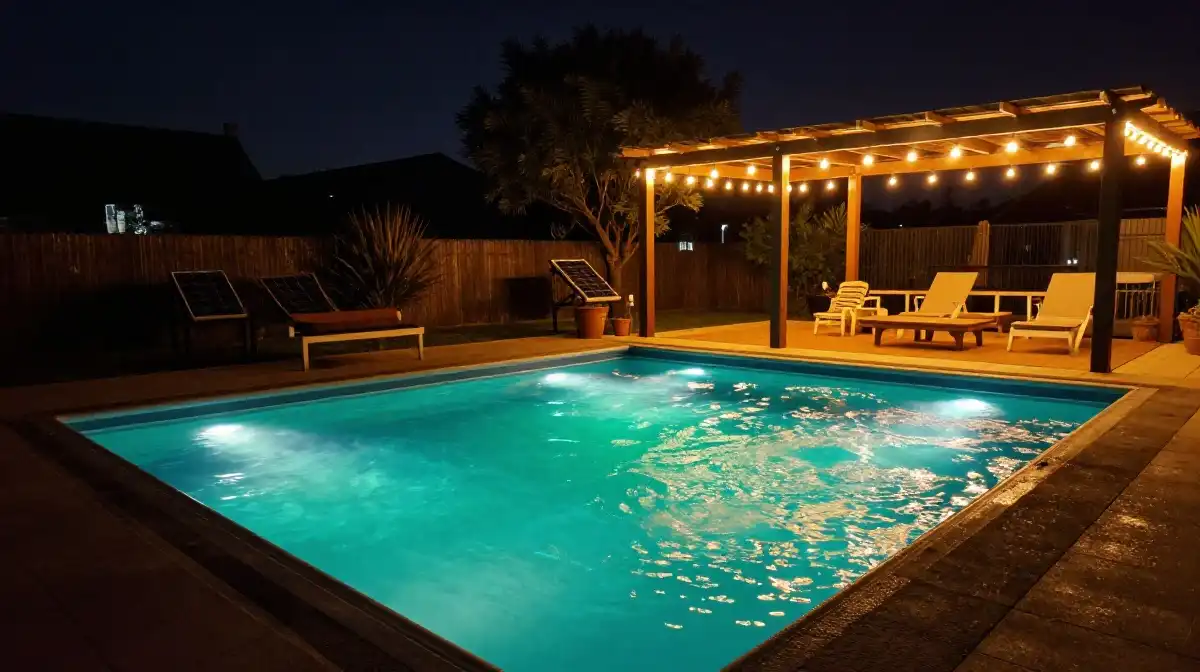 Above Ground Pool Lighting Ideas for Night Swimming