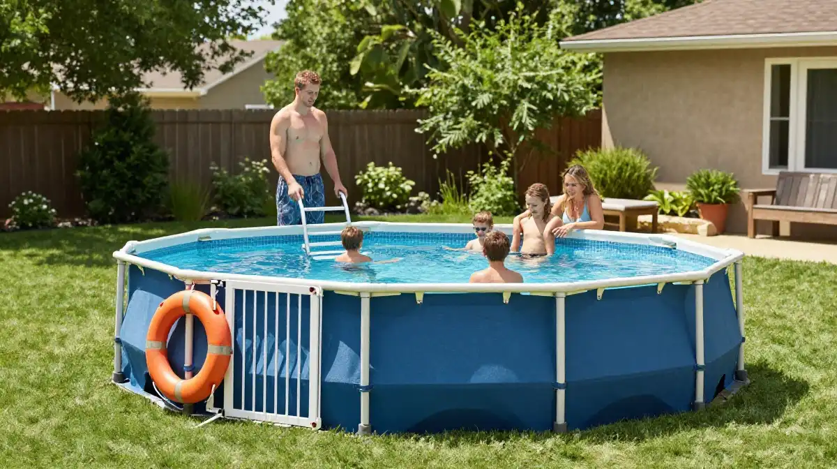 Above Ground Pool Safety Tips for Families with Kids