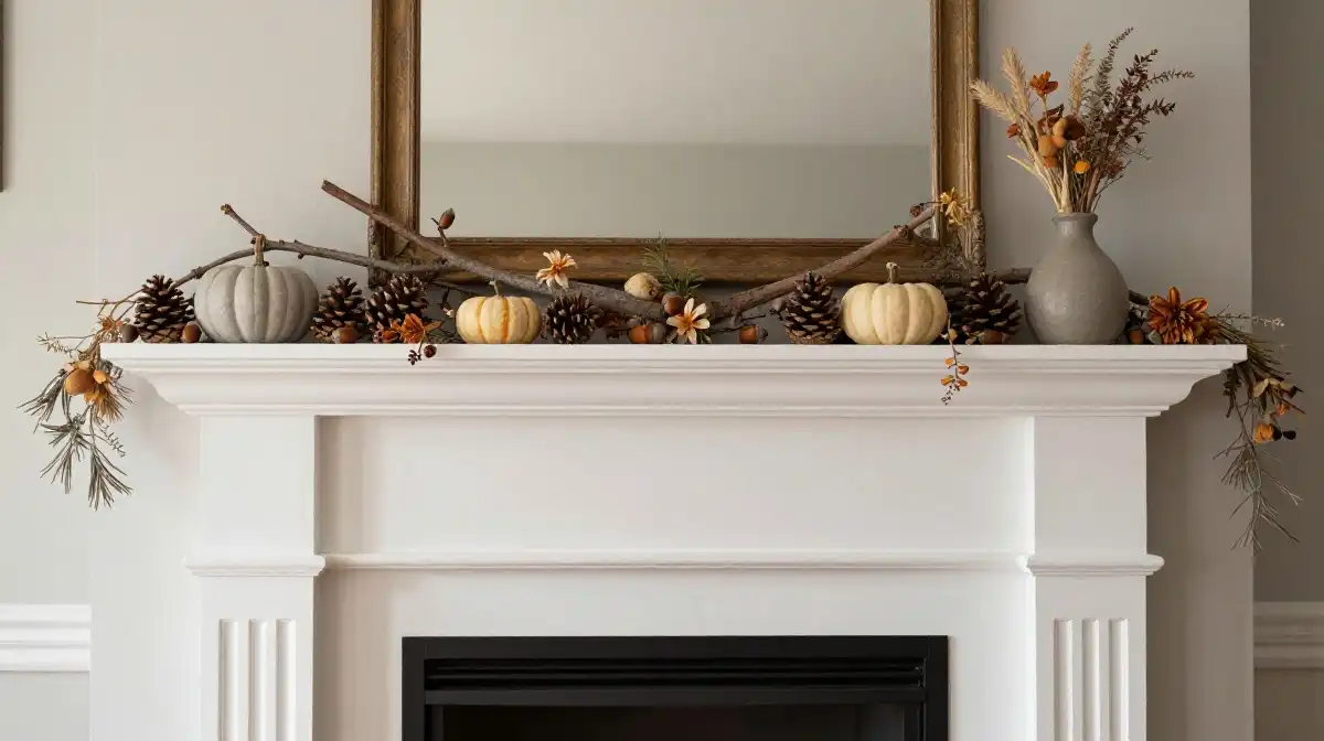  Add Natural Elements Like Branches, Acorns, and Dried Flowers