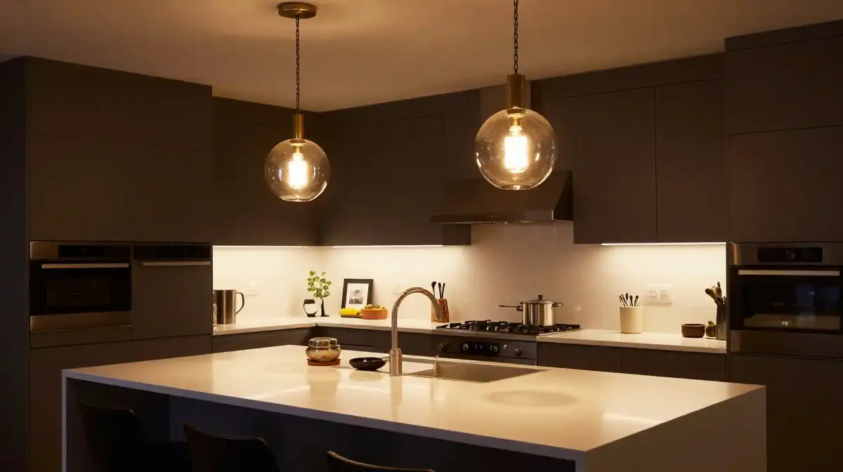 Add Pendant Lighting Above Your Kitchen Island