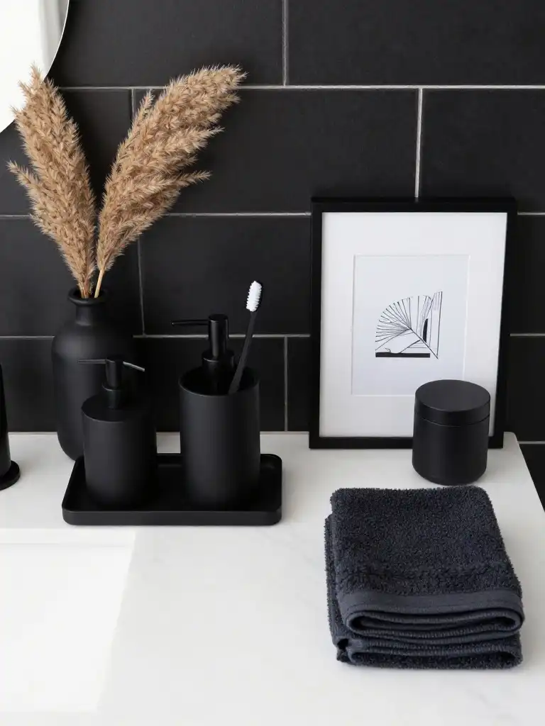 Black Bathroom Accessories and Decor to Complete the Look