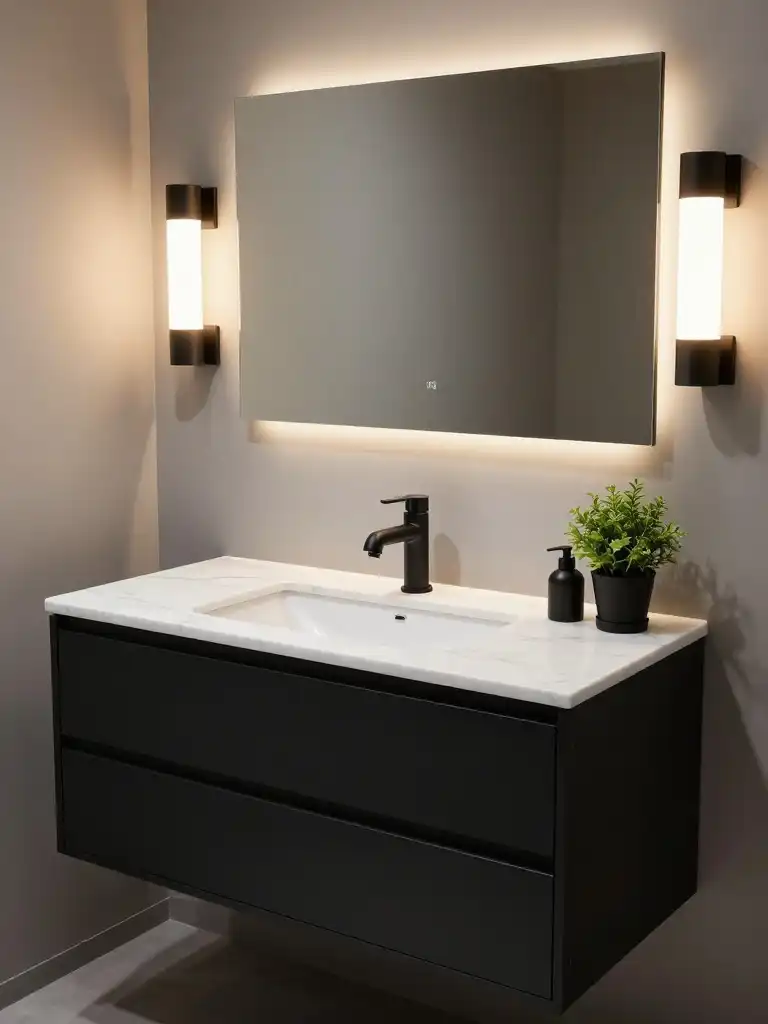 Black Bathroom Vanity Ideas to Add Drama and Function