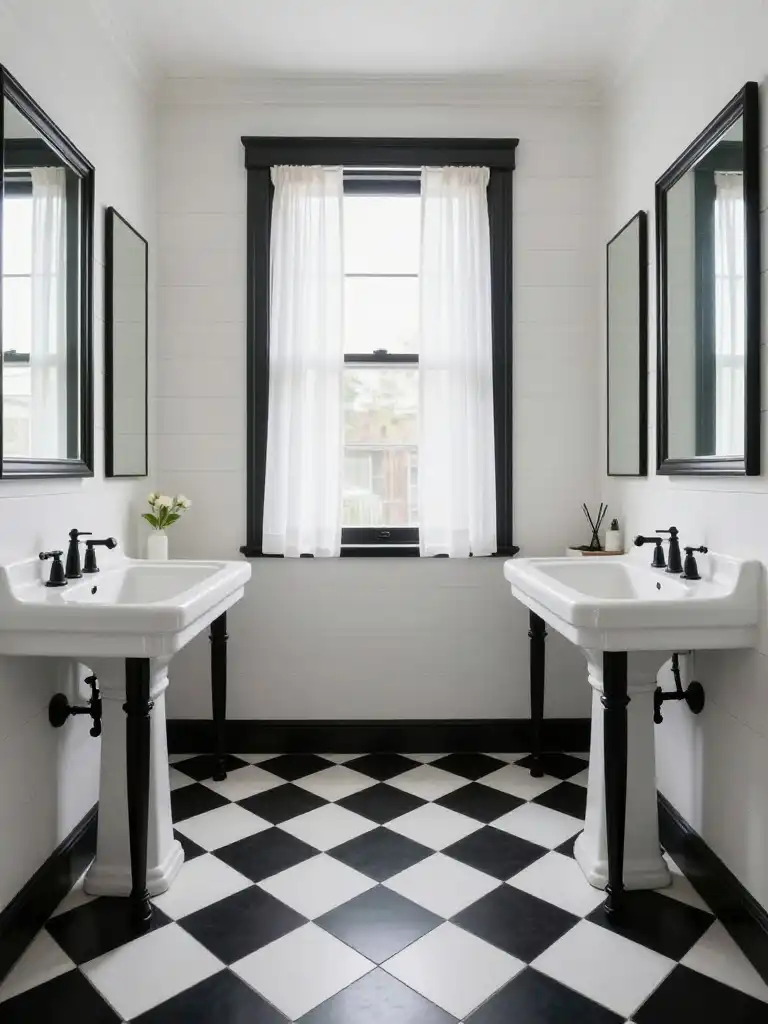 Black and White Bathroom Ideas for a Timeless Look