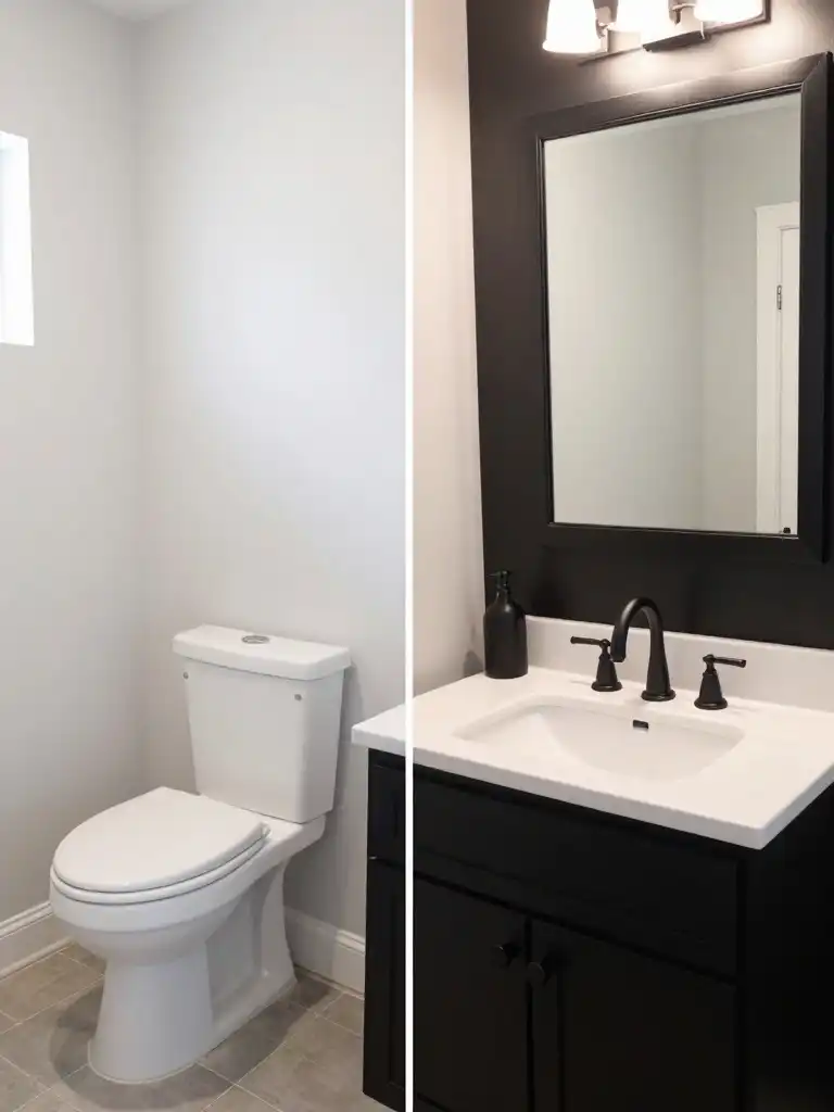 Budget-Friendly Black Bathroom Makeover Ideas
