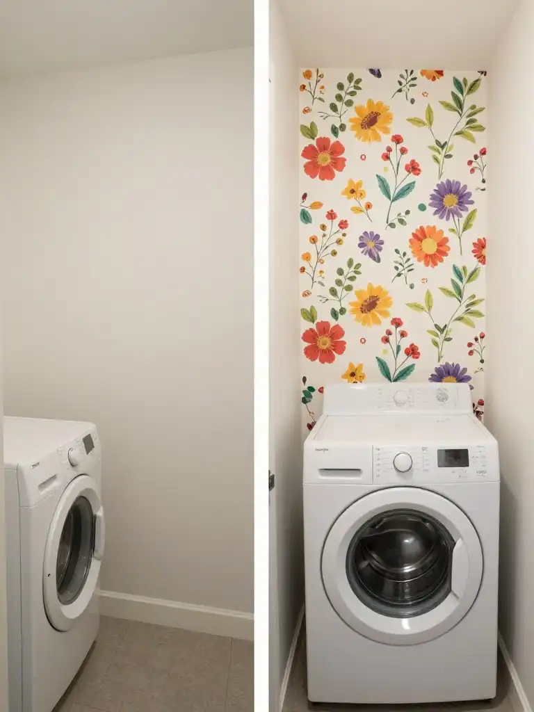 Budget-Friendly Laundry Room Wallpaper Ideas