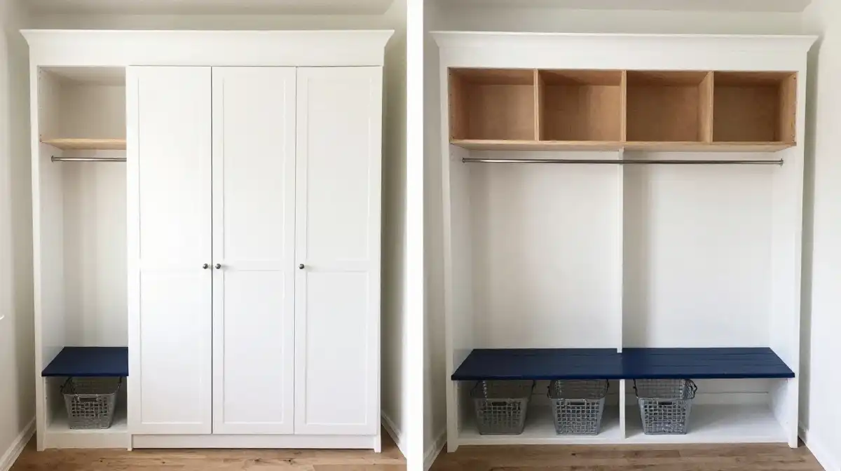 Budget Friendly Mudroom Cabinet and Storage Ideas