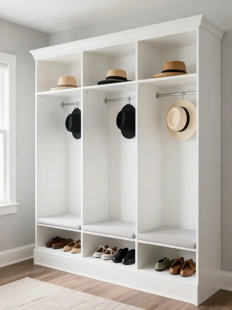 Built-In Cubby and Locker Ideas for Tiny Mudrooms