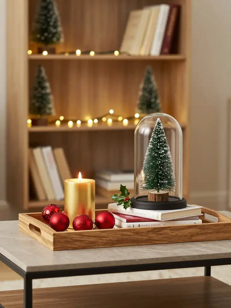 Christmas Coffee Table and Shelf Decor Ideas