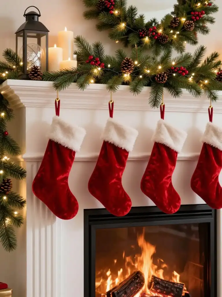 Christmas Fireplace and Mantel Decor Ideas