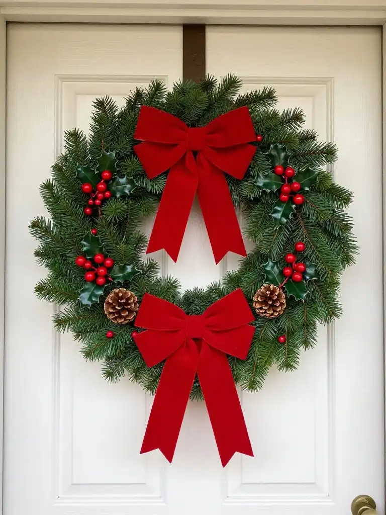 Classic Evergreen Christmas Wreath Ideas for a Traditional Look