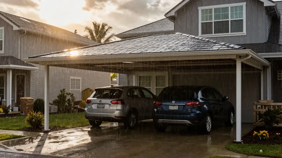  Covered Driveway Parking Ideas for All Weather Protection