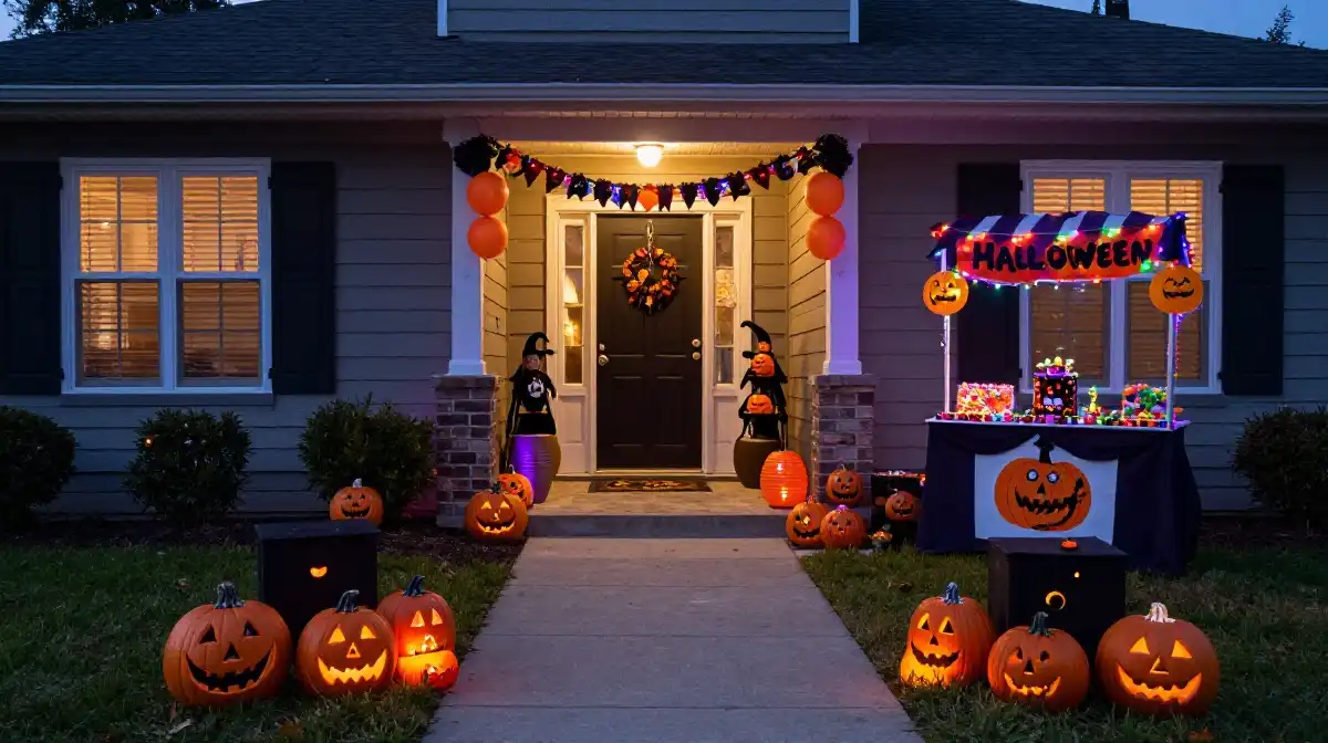 Creative Trick-or-Treat Entrance Decoration Ideas