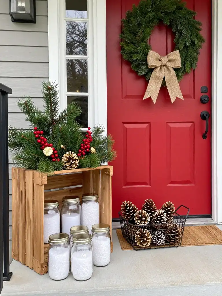DIY Front Porch Christmas Decor Ideas on a Budget